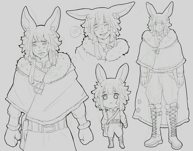 bunny boy sketch